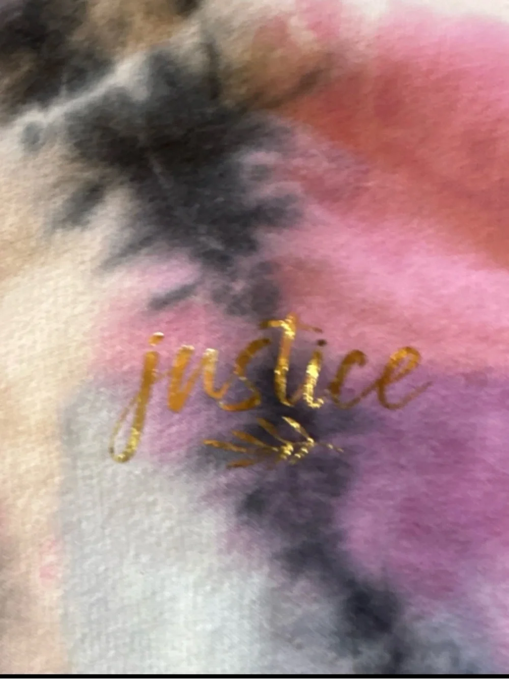 Justice Girls' Pink Tie-Dye Lace-Up Hoodie #50